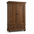 Armadio in legno con cassetti marrone